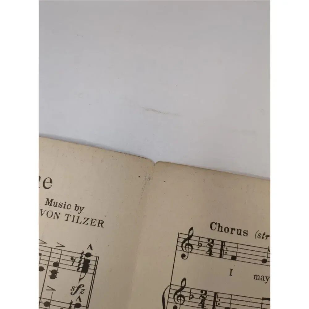 1917 Sheet Music I May Be Gone For A Long Long Time by Albert Von Tilzer‎